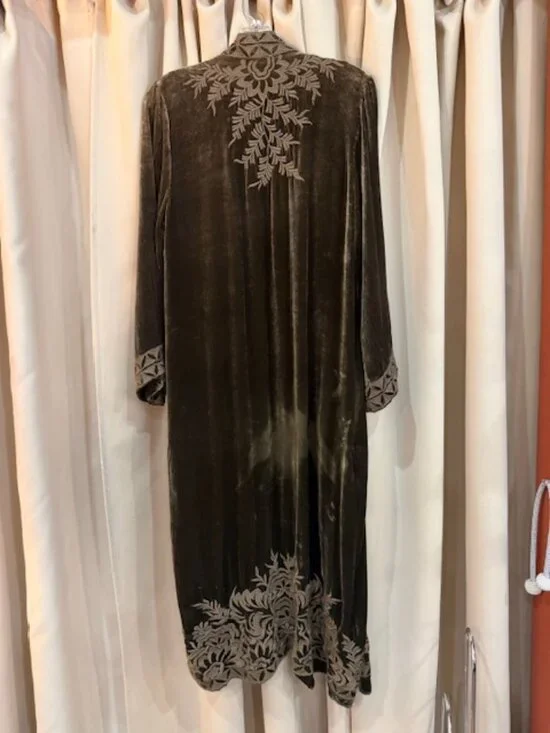 STUNNING JOHNNY WAS VELVET KIMONO COAT SIZE S - Picture 3 of 3